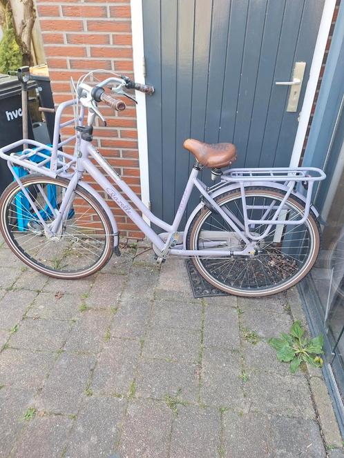 Gazelle Miss grace lila kleur, 28inch, Fietsen en Brommers, Fietsen | Dames | Omafietsen, Gebruikt, 53 tot 56 cm, Handrem, Versnellingen