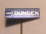 Metalen VAN DUNGEN Speld (Blauw/Aluminiumkleur)., Verzamelen, Verzenden, Zo goed als nieuw, Merk, Speldje of Pin