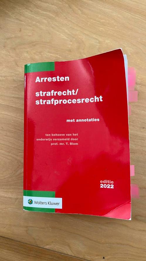 T. Blom - Arresten strafrecht/strafprocesrecht 2022, Boeken, Wetenschap, Zo goed als nieuw, Ophalen of Verzenden