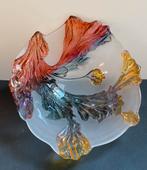 Walther Glas- Kristallen schaal met bloemen- Vintage, Antiek en Kunst, Antiek | Glas en Kristal, Ophalen of Verzenden