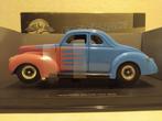 Ford Hot Rod De Luxe Coupe blauw 1940 Eagle metal 1:18 KRD, Hobby en Vrije tijd, Modelauto's | 1:18, Ophalen of Verzenden, Zo goed als nieuw