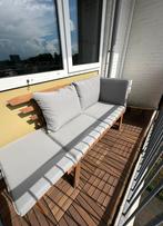 MOET WEG - Uitklapbaar houten tuin bankje balkon, Ophalen, Gebruikt, 3 zitplaatsen, Loungeset