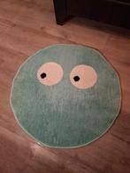 Vloerkleed groen, rond, met ogen, 70 cm, Huis en Inrichting, 50 tot 100 cm, Rond, Zo goed als nieuw, Groen