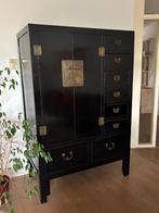 Prachtige zwarte oosterse kast, Antiek en Kunst, Antiek | Meubels | Kasten, Ophalen