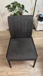 Grijze Eetkamerstoelen (2x) + Eetbank, Ophalen, Twee, Zo goed als nieuw, Metaal