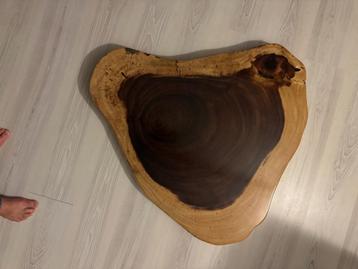 suar salontafel blad (zonder poten) met epoxy coating beschikbaar voor biedingen