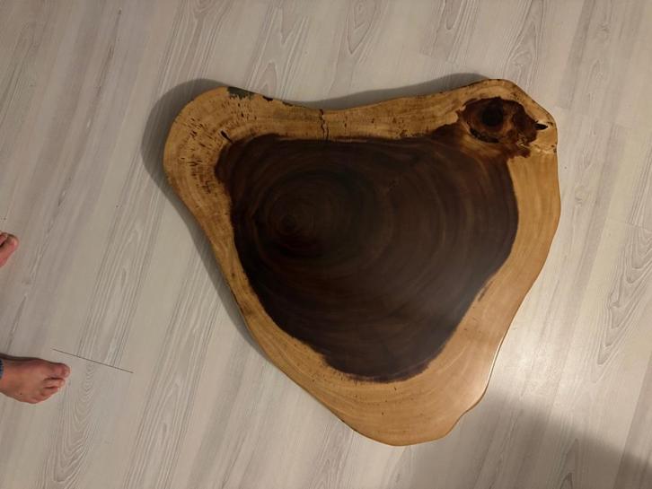 suar salontafel blad (zonder poten) met epoxy coating, Huis en Inrichting, Tafels | Salontafels, Nieuw, Minder dan 50 cm, 50 tot 100 cm