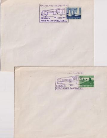 Nederland 1963 Haarlem Gebruik Rode Kruiszegels 2x beschikbaar voor biedingen