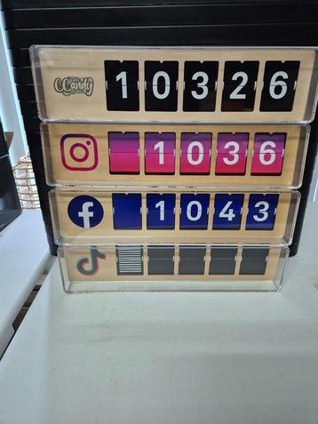 Smiirl Tellers FB - Insta - TikTok - Custum beschikbaar voor biedingen