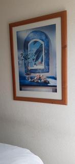 Schilderij afm. 58 x 77 . Lijst 4 .1/2  cm., Antiek en Kunst, Ophalen of Verzenden