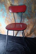 Rode vintage stoel formica, Huis en Inrichting, Stoelen, Gebruikt, Vintage, Eén, Ophalen