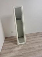 Witte rechthoekige spiegel, Huis en Inrichting, Woonaccessoires | Spiegels, Ophalen, Zo goed als nieuw, 150 tot 200 cm, Rechthoekig