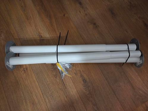 Olov ikea verstelbare poot wit 4 stuks t.e.a.b, Huis en Inrichting, Tafelonderdelen, Gebruikt, Tafelpoot, 50 tot 100 cm, 50 tot 100 cm