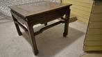 Teak hout bijzet tafel wrsch. Chinees, Huis en Inrichting, Gebruikt, Vierkant, 55 tot 75 cm, (Zuid)-Oost Azië