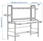 IKEA Game Bureau - Fredde, Gebruikt, 120 tot 170 cm, Ophalen of Verzenden, Metaal