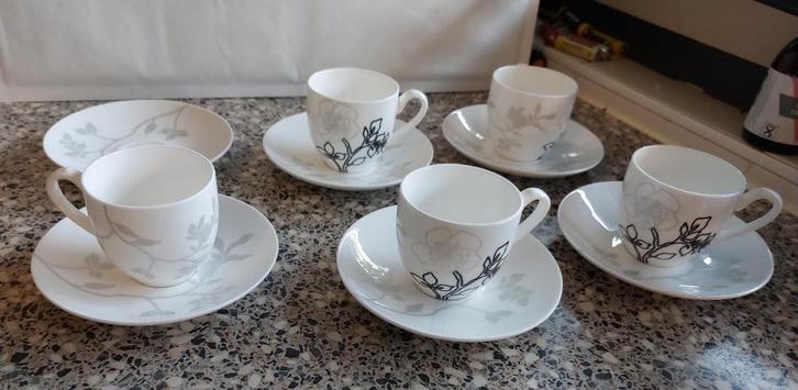 5 kopjes espresso mokken cashmere Moon Shadow Maxwell, Huis en Inrichting, Keuken | Servies, Zo goed als nieuw, Kop(pen) en/of Schotel(s)