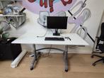 Ruime Bureaus - Wit & Houtkleurig - Kantoor set van 8, Huis en Inrichting, Bureaus, Ophalen, In hoogte verstelbaar, Gebruikt, Bureau