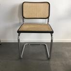 Vintage Webbing Cesca Stoel Zwart/Chroom, Huis en Inrichting, Stoelen, Ophalen, Zwart, Zo goed als nieuw, Eén