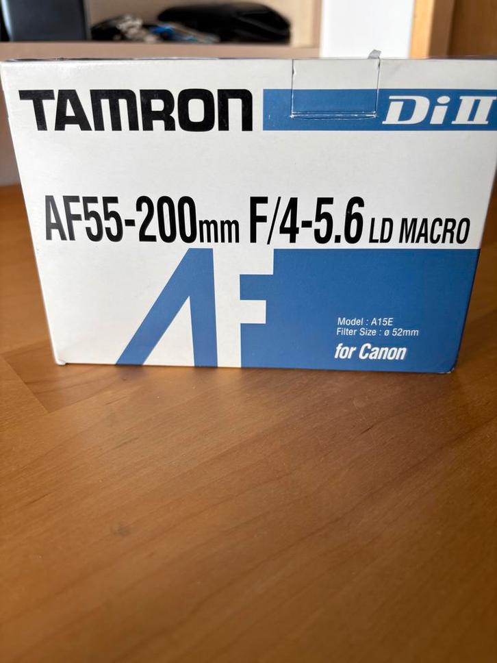 Tamron AF 55-200mm Macro Lens voor Canon, Audio, Tv en Foto, Fotografie | Lenzen en Objectieven, Zo goed als nieuw, Macrolens