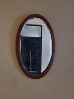 Ovalen spiegel met houten lijst, Minder dan 100 cm, Minder dan 50 cm, Gebruikt, Ophalen
