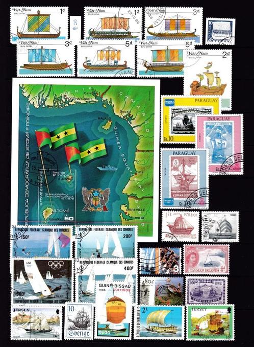 9192) schip, roeien, boot ed. ca 27x, Postzegels en Munten, Postzegels | Thematische zegels, Overige thema's, Ophalen of Verzenden