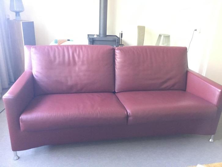 leolux bank 3 zits, Huis en Inrichting, Banken | Bankstellen, Gebruikt, Rechte bank, Driepersoons, 150 tot 200 cm, 75 tot 100 cm