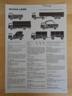 Scania LB 85 Technische Specificatie Folder 1969 LB85 4x2, Ophalen, Zo goed als nieuw, Overige merken, Scania