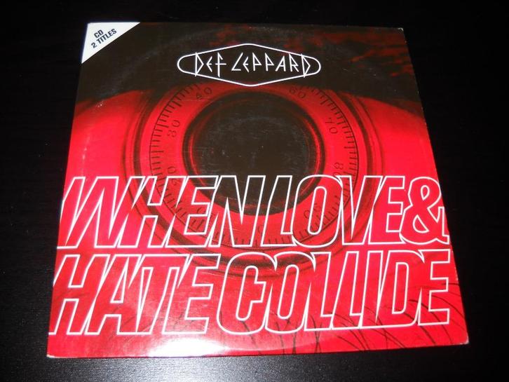 Def Leppard: When love & hate collide (cardsleeve) + Slang!, Cd's en Dvd's, Cd Singles, Gebruikt, Rock en Metal, 2 t/m 5 singles