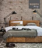 MORPH BRUT Boxspring 220x200, Huis en Inrichting, Ophalen, Bruin, Tweepersoons, Zo goed als nieuw