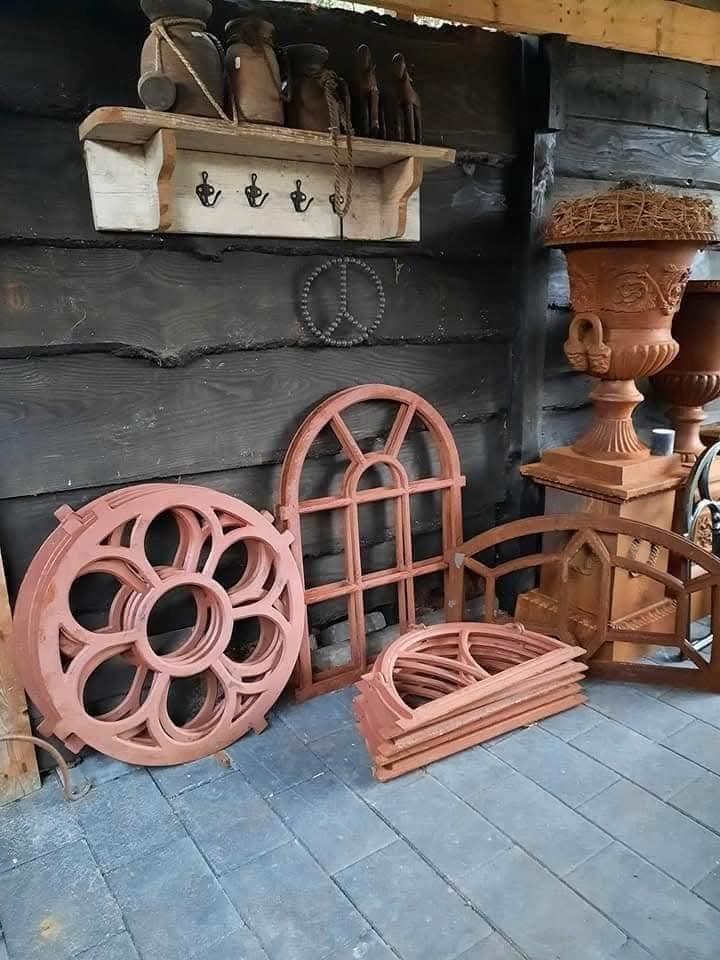 Gietijzeren stalramen stalraam raamwerk decoratie deco, Tuin en Terras, Tuinwanddecoratie, Nieuw, Ophalen
