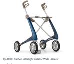 Zoek deze rollator tweedehands in blauw of zwart model wide, Ophalen of Verzenden, Gebruikt