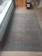 Vloerkleed grijstinten, geel blauw, Ophalen, Gebruikt, Vintage, 200 cm of meer