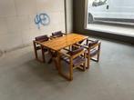 Ate van Apeldoorn stoelen 4x + bijpassende X-poot tafel, Huis en Inrichting, Tafels | Eettafels, Ophalen, 50 tot 100 cm, 150 tot 200 cm