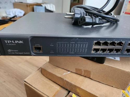TP-Link 24-Port Gigabit L2 TL-S3424, Computers en Software, Netwerk switches, Gebruikt, Verzenden