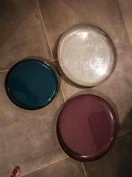 Diverse plateau voor kaarsen, planten etcetera., Ophalen of Verzenden, Zo goed als nieuw, Rond, Metaal