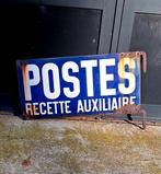 Vintage Frans dubbelzijdig emaille PTT Postbord., Ophalen of Verzenden