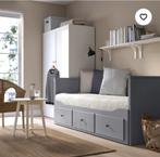 Mooie Ikea Hemnes bedbank (perfect staat) met perfect matras, Ophalen, 90 cm, Eenpersoons, Zo goed als nieuw