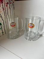 Amstel bierpullen set van 2 glazen, Ophalen of Verzenden, Nieuw, Glas of Glazen, Amstel