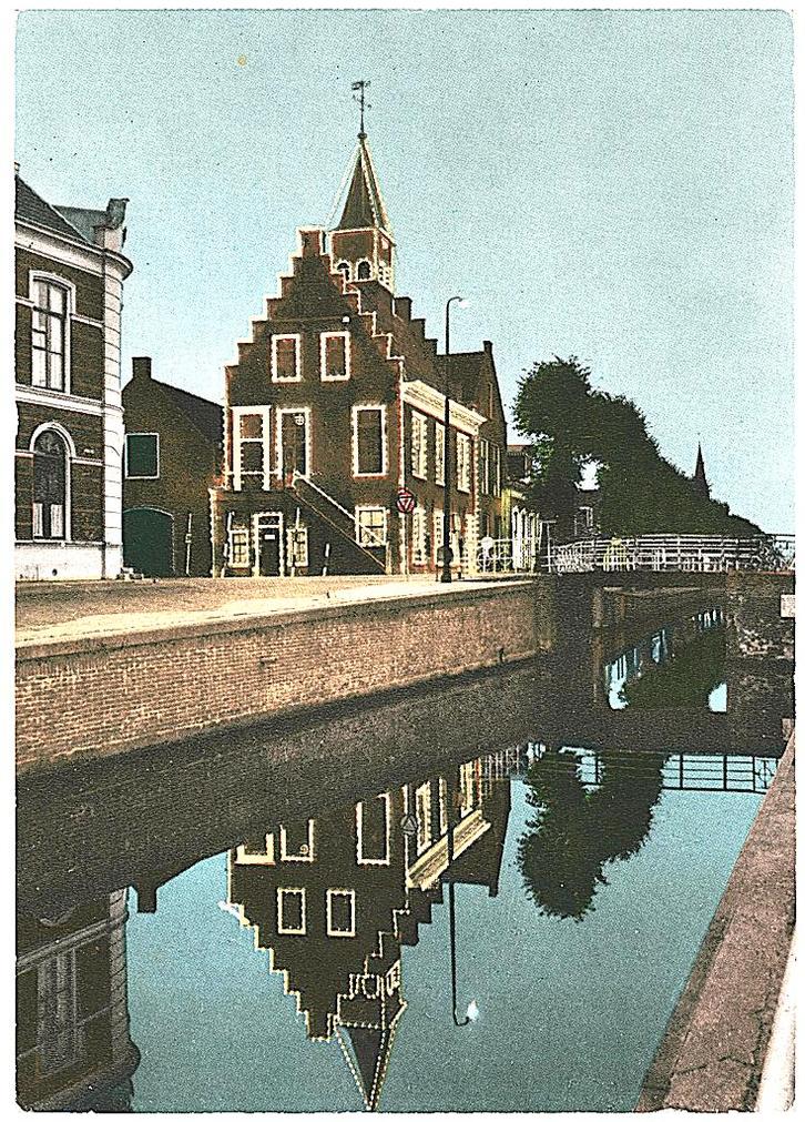 911569 Balk Fr 1971 Gemeentehuis _Gelopen met Mooie zegel, Verzamelen, Ansichtkaarten | Nederland, Gelopen, Friesland, 1960 tot 1980