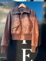 Lederen Vintage dames jack H&M, H&M, Bruin, Ophalen of Verzenden, Maat 34 (XS) of kleiner