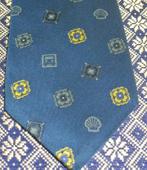 Shell stropdas blauw met logo en diverse pictogrammen, Nieuw, Ophalen of Verzenden