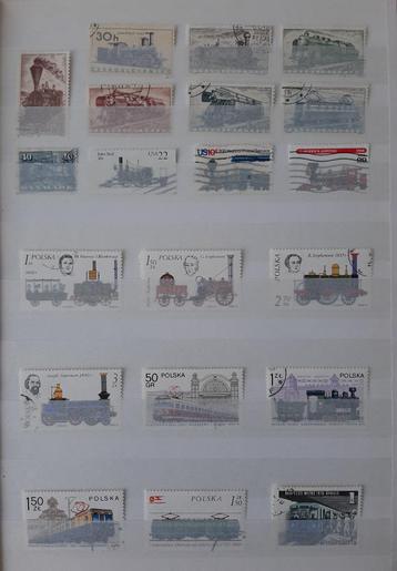 2 Kaarten Postzegels Mooiste Treinen No. 1. Gestempeld. beschikbaar voor biedingen