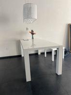 Eetkamer tafel wit hoogglans gratis, Huis en Inrichting, Tafels | Eettafels, Ophalen, Gebruikt, 50 tot 100 cm, Vijf personen of meer