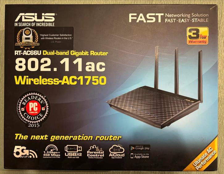 ASUS RT-AC66U Router - Zo goed als nieuw!, Computers en Software, Routers en Modems, Zo goed als nieuw, Router, Ophalen of Verzenden