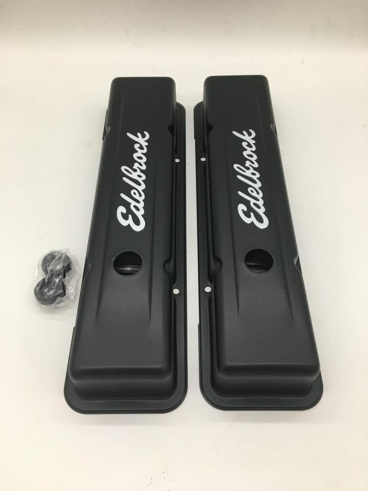 Te koop Kleppendeksel edelbrock (zwart) chevrolet c10 k10, Auto diversen, Overige Auto diversen, Ophalen of Verzenden