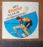 Sticker - Wielrennen - Henk Lubberding - Raleigh - Creda, Verzamelen, Verzenden, Zo goed als nieuw, Sport
