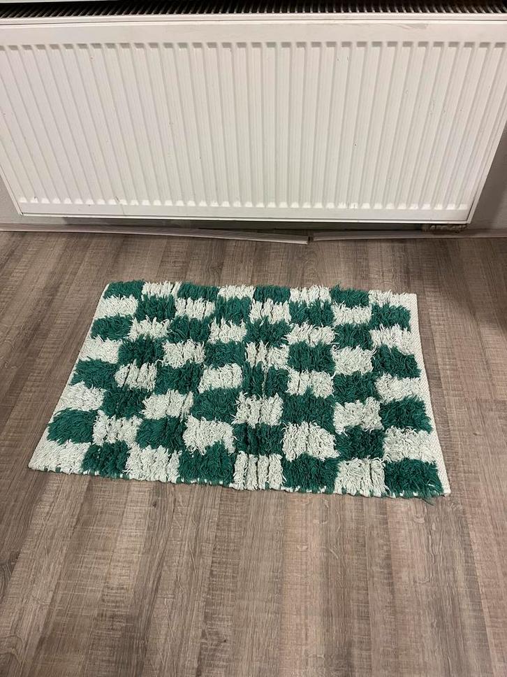 Zacht Sissy Boy vloerkleed - groen/beige, Huis en Inrichting, Stoffering | Tapijten en Kleden, Gebruikt, 50 tot 100 cm, 50 tot 100 cm