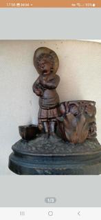 Antiek Bronzen Bureau-Organizer Beeldje, Ophalen of Verzenden