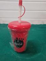 Drinkbeker met rietje coca cola herbruikbaar, Ophalen of Verzenden