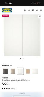 Ikea pax hasvik schuifdeur mat wit, Ophalen, Zo goed als nieuw, 50 tot 75 cm, 200 cm of meer